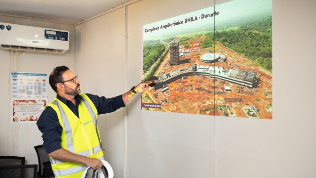 Imagem referente a notícia: Itaipu acompanha avanço das obras do campus da Unila em Foz do Iguaçu