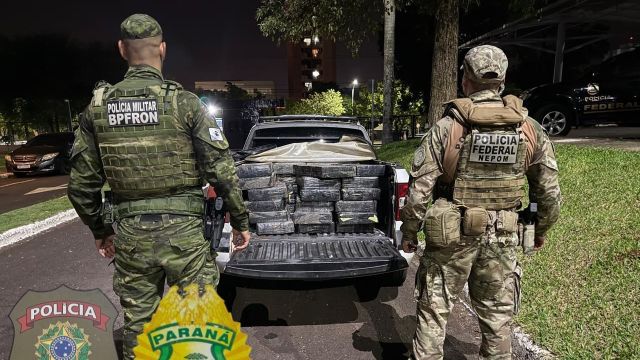 Imagem referente a notícia: Mais de meia tonelada de maconha é apreendida em Foz do Iguaçu e gera prejuízo milionário ao tráfico