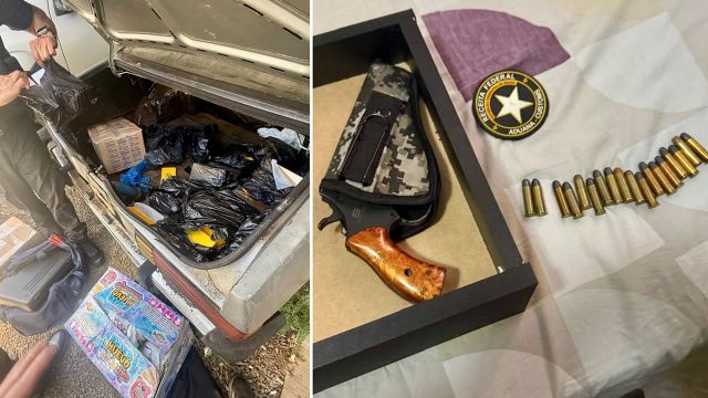 Imagem referente a notícia: Receita Federal apreende revólver e eletrônicos de R$ 150 mil em pousada de Foz do Iguaçu